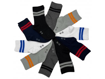 SET 10 párů - Bavlněné ponožky 10ks 020