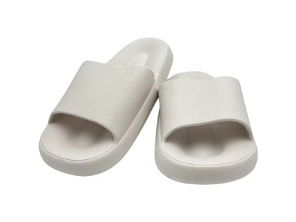 Dámské gumové pantofle bílé 23-7