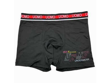 Pánské elastické boxer šortky černé F0896