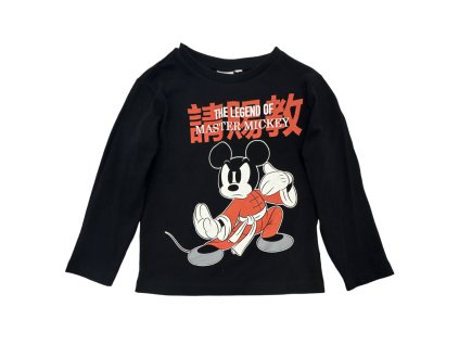 Dětské bavlněné tričko MICKEY černé 1088