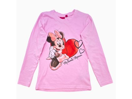 Dětské bavlněné tričko MINNIE růžové 223