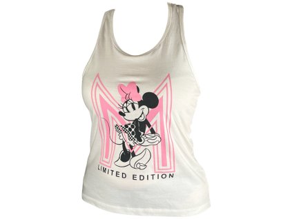 Dámské bavlněné tílko MINNIE bílé 3593