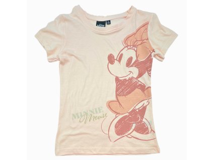 Dětské bavlněné tričko MINNIE růžové 243