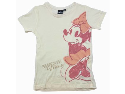Dětské bavlněné tričko MINNIE žluté 243