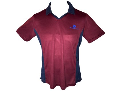Pánské polo tričko vínové 215