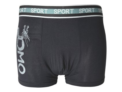 Pánské elastické boxer šortky tmavě šedé Y1575