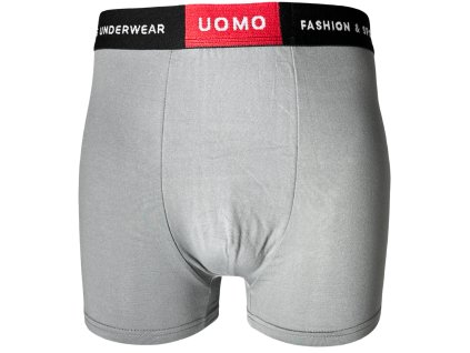 Pánské elastické boxer šortky šedé Z057