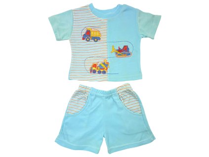 Dětský set - Tričko + šortky modré 41-0044