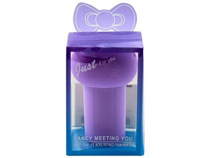 Make-up houbička s rukojetí fialová 27282-5