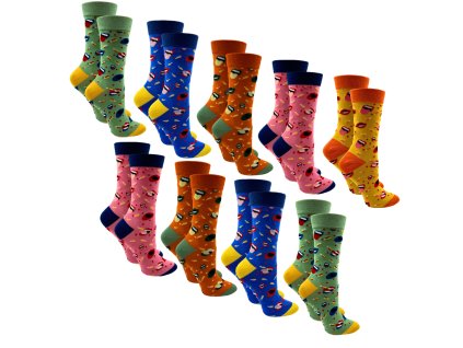 SET 9 Párů - Bavlněné ponožky DB603