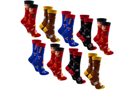 SET 9 Párů - Bavlněné ponožky DB609