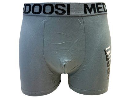 Pánské elastické boxer šortky šedé Z067