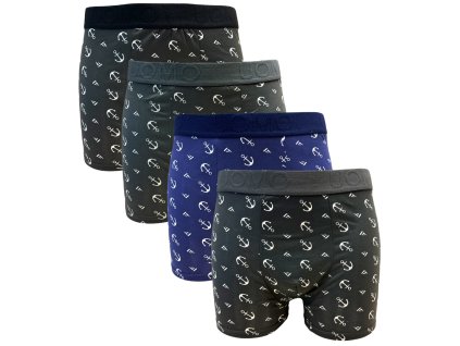 SET 4ks - Elastické boxer šortky Z086D
