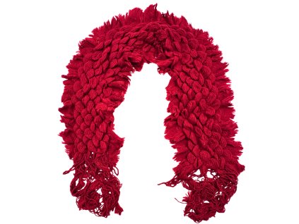 Akrylová šála červená 58-9021