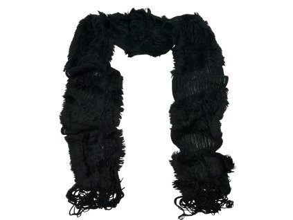 Akrylová šála černá 58-9018