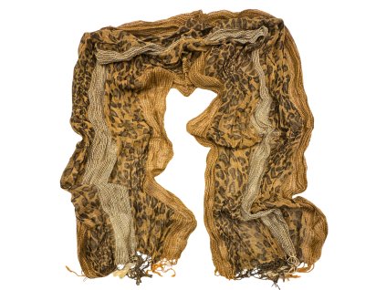 Bavlněná šála hnědá 55-802