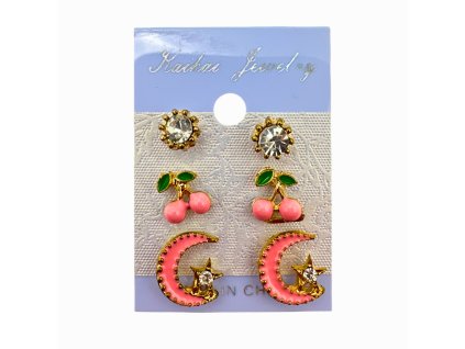 SET 3 Páry - Peckové náušnice 10885.04