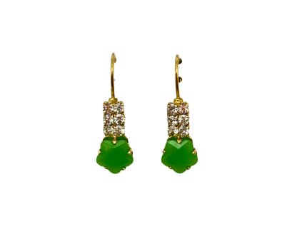 Náušnice zelené 10878