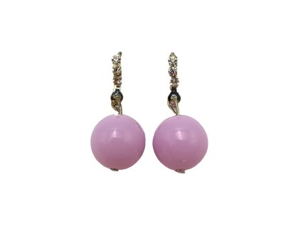 Náušnice růžové 10879