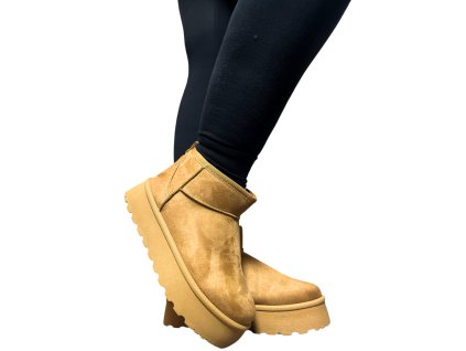 Dámské sněhule hnědé 5001-12