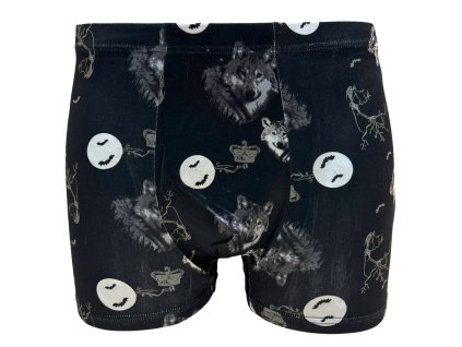 Pánské bambusové boxer šortky černé 5171