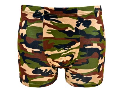 Pánské bambusové boxer šortky béžové 5116