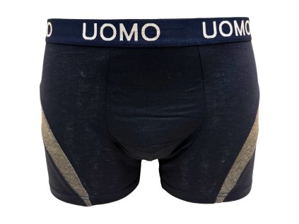 Pánské bavlněné boxer šortky modré 6067