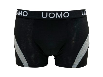 Pánské bavlněné boxer šortky černé 6067