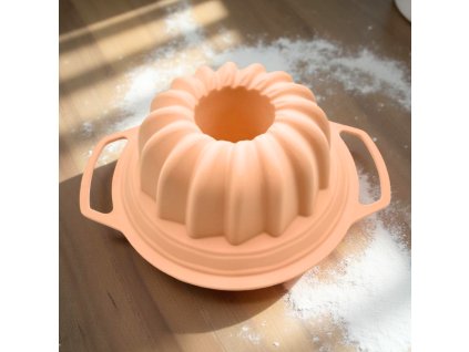 Silikonová forma na bábovku růžová 16030-17