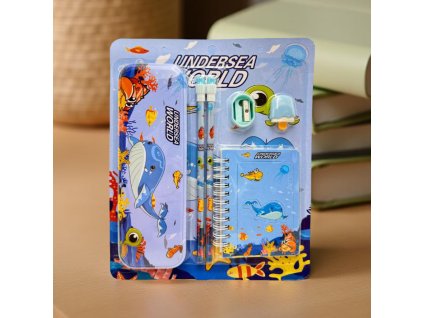 Sada psacích potřeb modrá 21860-34