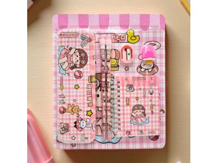 Sada psacích potřeb růžová 21860-34