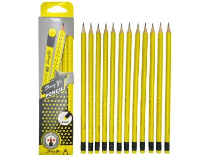 SET 12ks - Tužky s gumou 21860-1.01