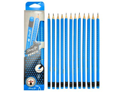 SET 12ks - Tužky s gumou 21860-1.03