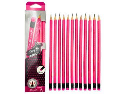 SET 12ks - Tužky s gumou 21860-1.04