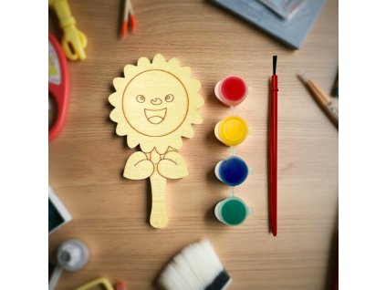 DIY dřevěný obrázek k vymalování 0846-36.01