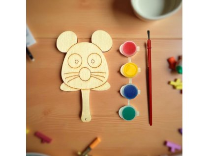 DIY dřevěný obrázek k vymalování 0846-36.02