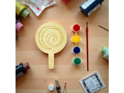 DIY dřevěný obrázek k vymalování 0846-36.03