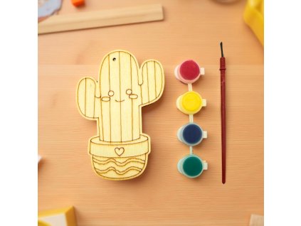 DIY dřevěný obrázek k vymalování 0846-49