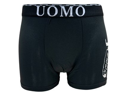 Pánské elastické boxer šortky černé Z078
