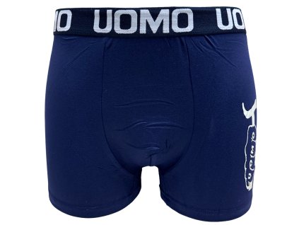 Pánské elastické boxer šortky modré Z078