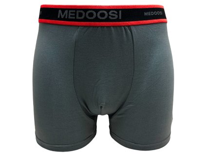 Pánské elastické boxer šortky tmavě šedé Z051