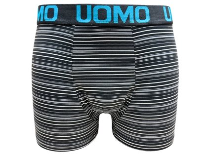 Pánské elastické boxer šortky tmavě šedé Z058