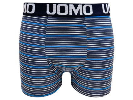 Pánské elastické boxer šortky modré Z058