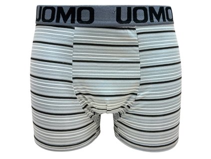 Pánské elastické boxer šortky šedé Z058