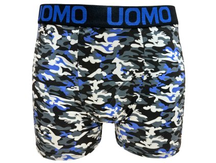 Pánské elastické boxer šortky modré Z043