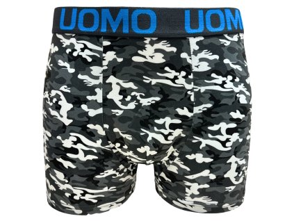 Pánské elastické boxer šortky černé Z043