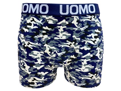 Pánské elastické boxer šortky tmavě modré Z043