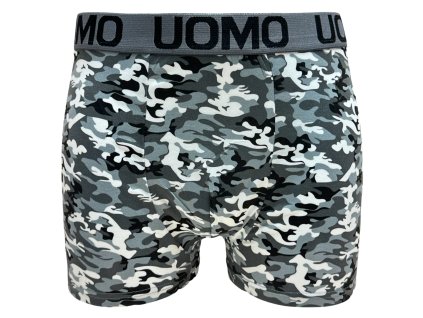 Pánské elastické boxer šortky šedé Z043