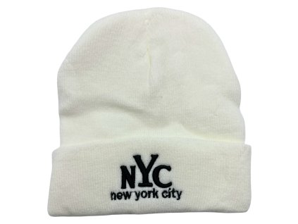 Pletená čepice bílá DZ-12