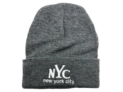 Pletená čepice tmavě šedá DZ-12